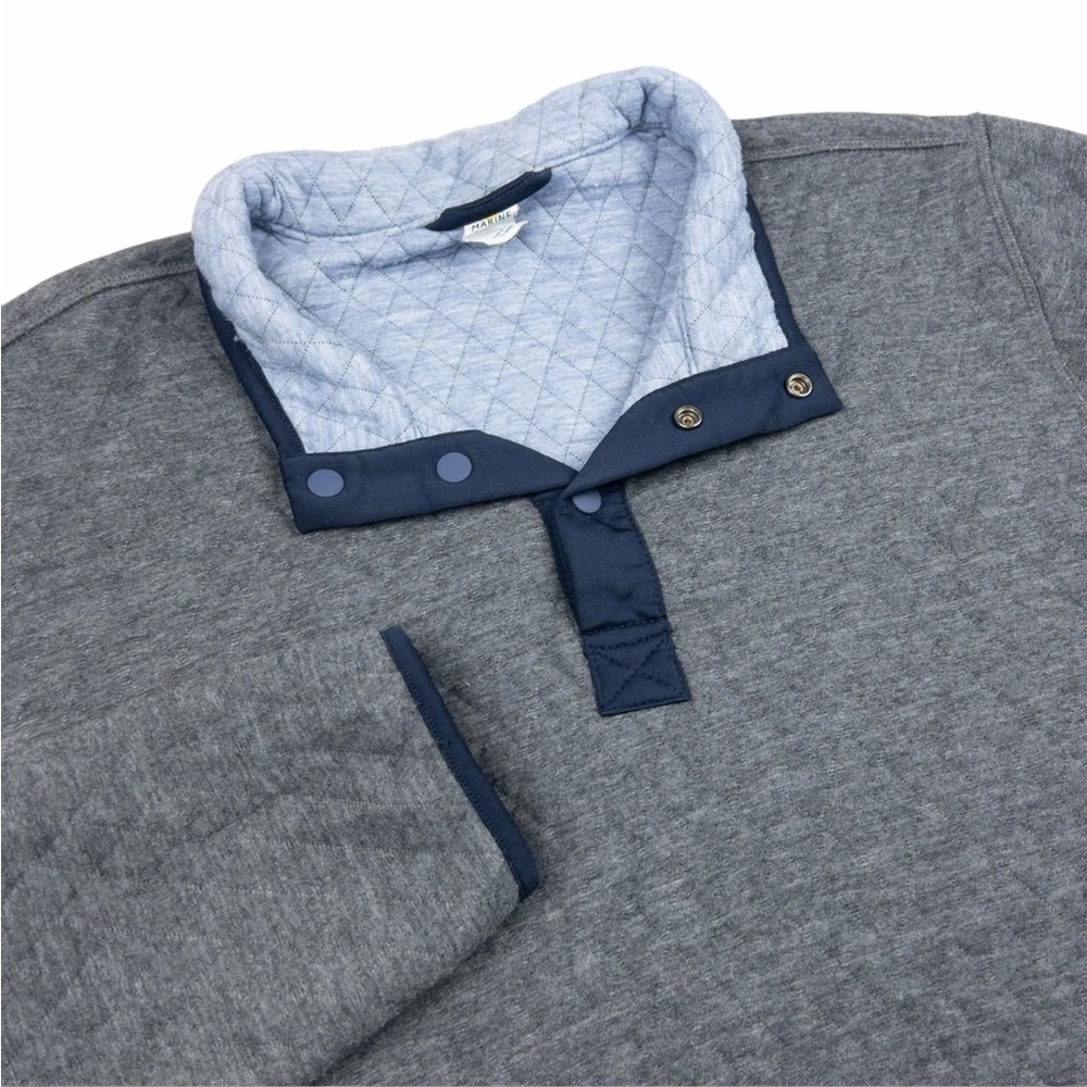 Marine Layer Gray and Blue Men's Sweater Reversible
